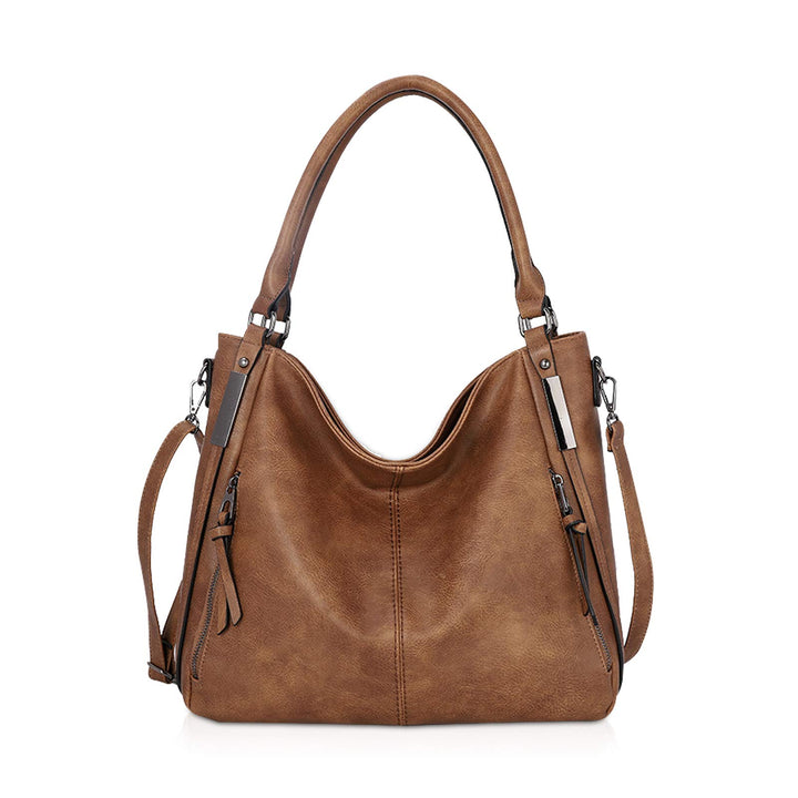 NICOLE &amp; DORIS Handtasche Damen Umhängetasche Weiche Leder Taschen Gross Schultertasche Retro Henkel
