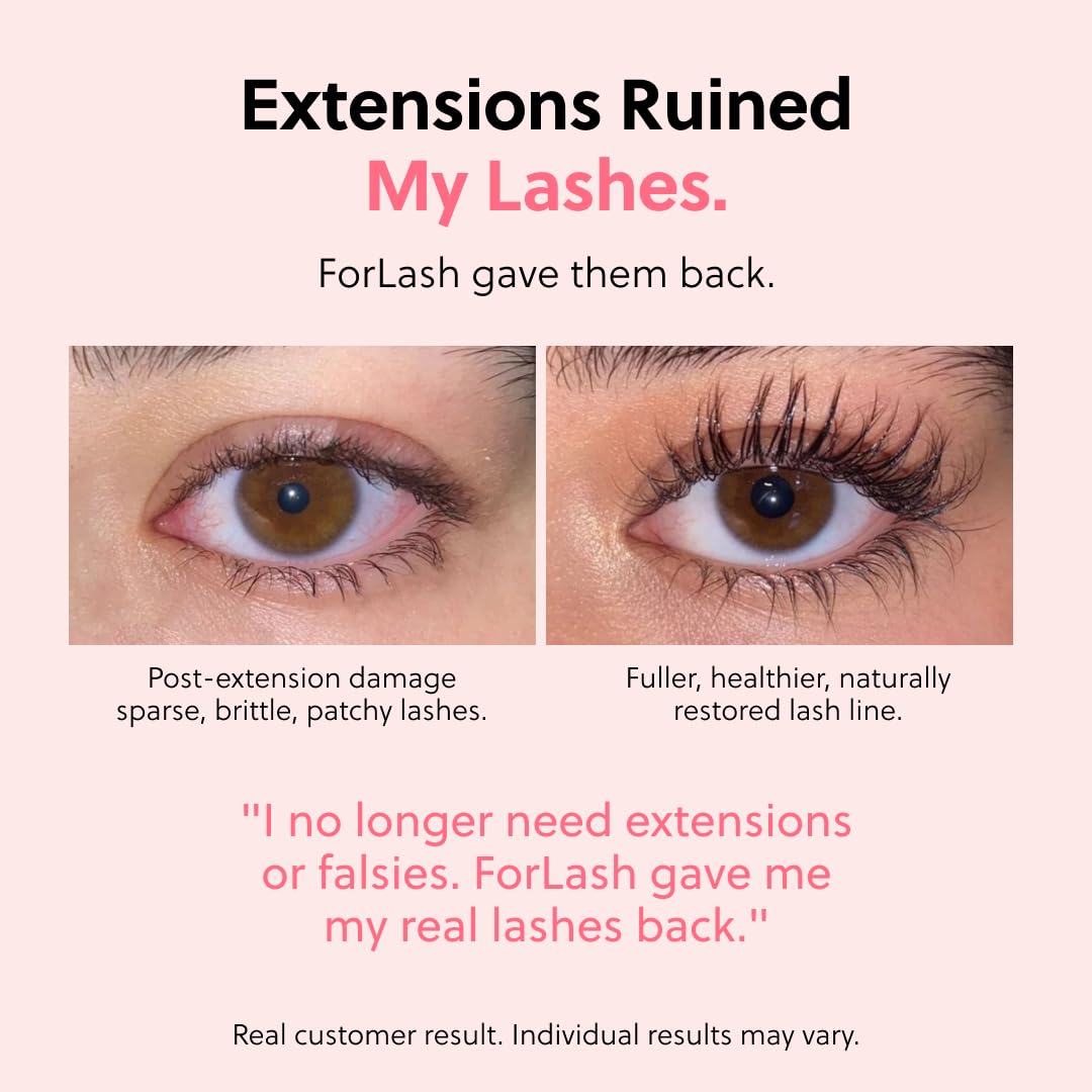 ForChics ForLash Eyelash Growth Serum - Enhancement Lash Booster For Fuller, Thicker, and Longer Eye