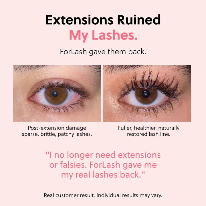 ForChics ForLash Eyelash Growth Serum - Enhancement Lash Booster For Fuller, Thicker, and Longer Eye
