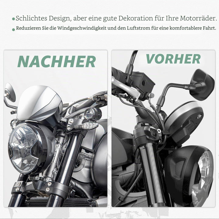Lorababer Motorrad-Frontscheiben-Visierschutz, Neue Windschutzscheibe, Flyscreen, Windabweiser, Wind
