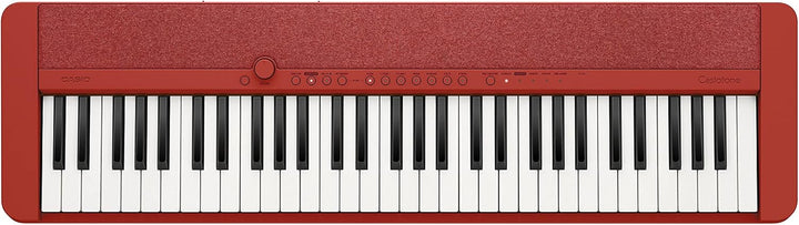 Casio CT-S1RDC2 Piano-Keyboard, Rot, Einheitsgrösse rot Single, rot Single