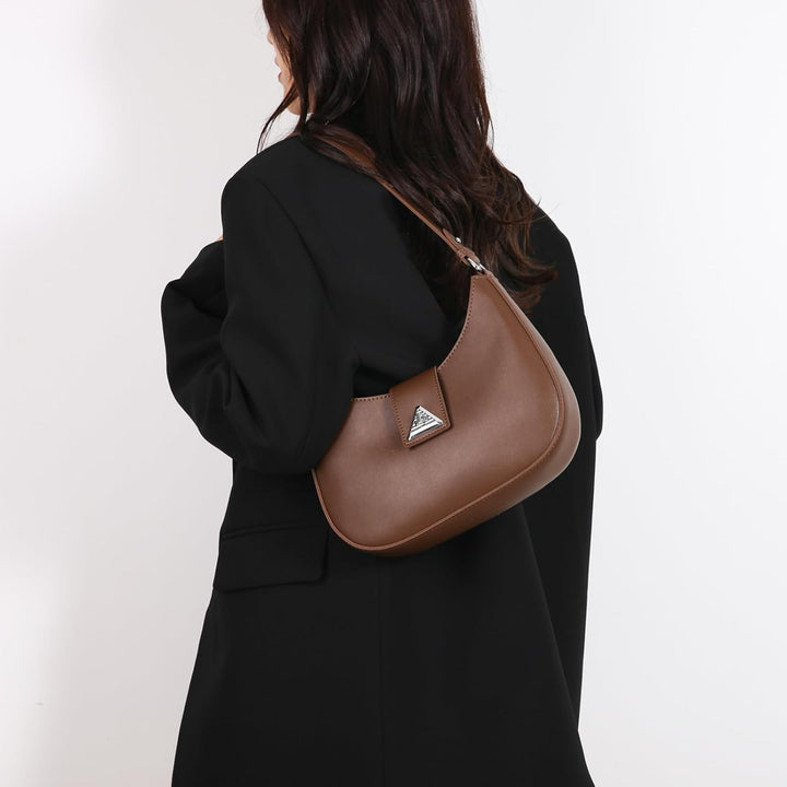 Travistar Handtasche Damen Klein Elegant Schultertasche Damen PU Leder Hobo Bag Y2k Tasche Satteltas