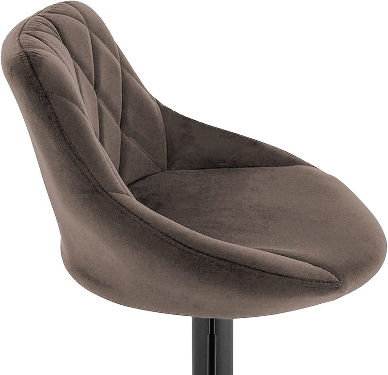 XUANYU 10er-Set Barhocker aus Samt Höhenverstellbare 63-83 cm Barstühle 360° Drehstuhl Küchenstühle