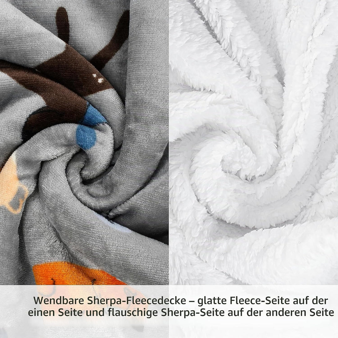 Catalonia Classy Sherpa Decke Kuscheldecken, Extra Dicke Warm Sofadecke Couchdecke in zweiseitig, Su
