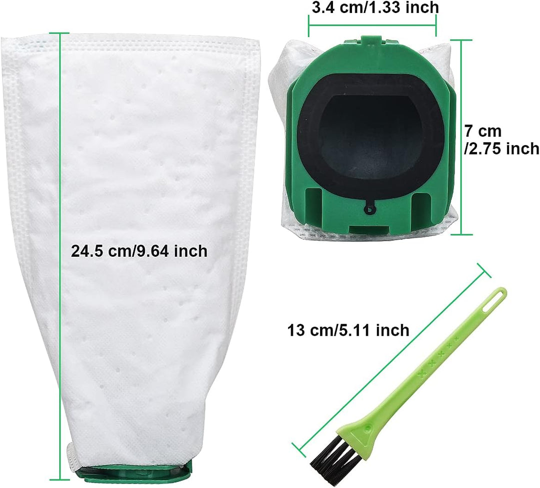 10 Stück Staubsaugerbeutel für Vorwerk Kobold VB100 FP100, Ersatz Premium Filtertüten für Kobold vb
