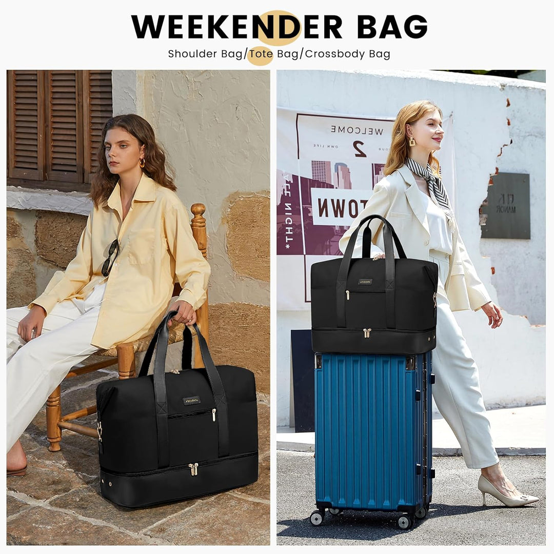LOVEVOOK Reisetasche Damen Weekender Bag Gross Handgepäck Tasche Sporttasche Kliniktasche Geburt Tra