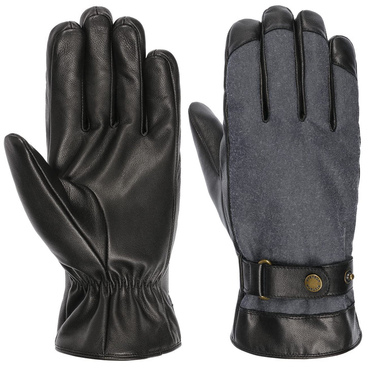 Stetson Nappa Waxed Cotton Lederhandschuhe Herren - Handgefertigt - Handinnenfläche aus 100% Nappale