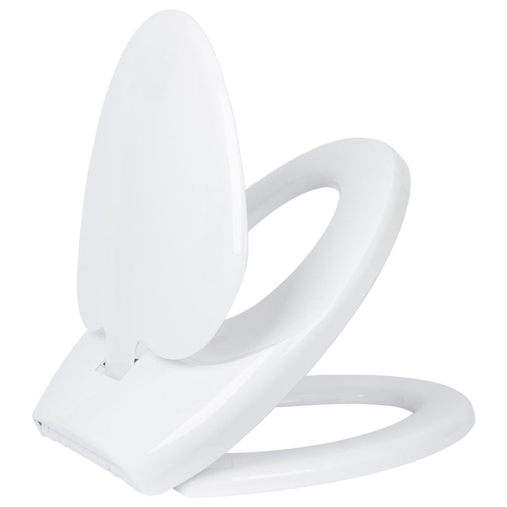 1x Weiss Soft-Close Familien-Toilettensitz - Plastik Kleinkind Kinder Kind Badezimmer Klo Üben aufs
