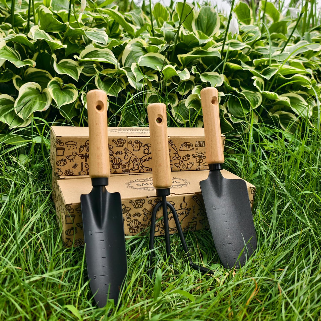 Gartenwerkzeug-Set-Gartenkelle,Gardening Tools Set-Garden Trowel,3 Pcs Gartengeräte-Set Werkzeuge Ge