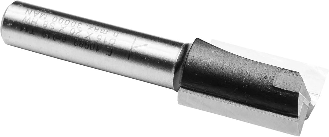 ENT 10982 Nutfräser HW, Schaft (S) 8 mm, Durchmesser (D) 15 mm, NL 20 mm, SL 32 mm, GL 52 mm, mit Ha
