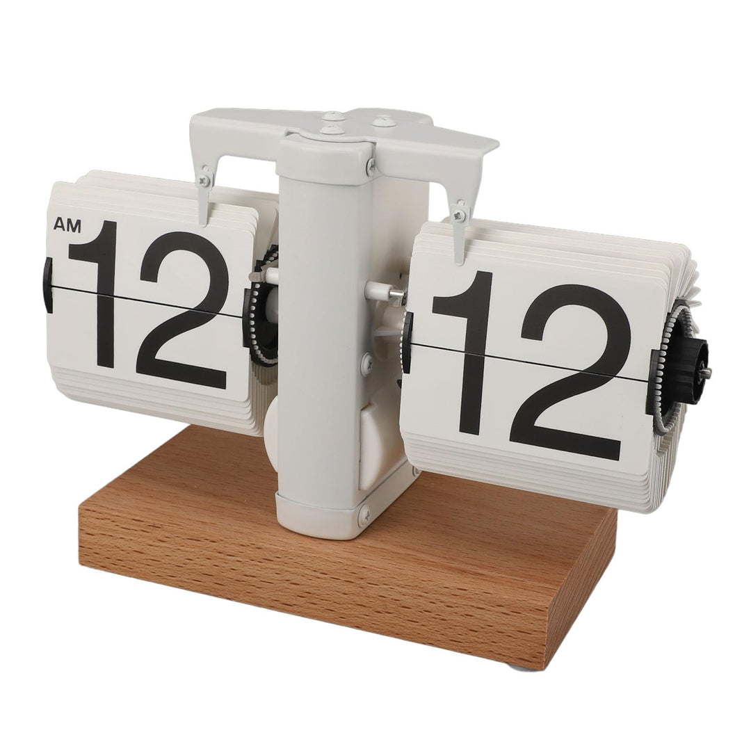 HERCHR Flip-Schreibtischuhr, Retro-Digital-Flip-Down-Uhr, Retro-Flip-Uhr, Retro-Digital-Flip-Down-Uh