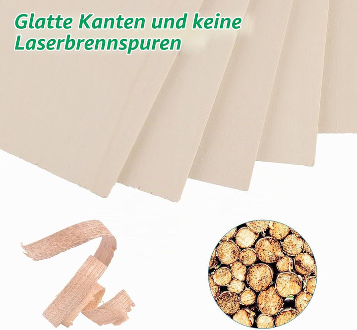 300 x 210 x 5 mm Sperrholzplatte Balsaholz, 10 Stücke Bastelholz Platten Hobby Holz Sperrholz Platte