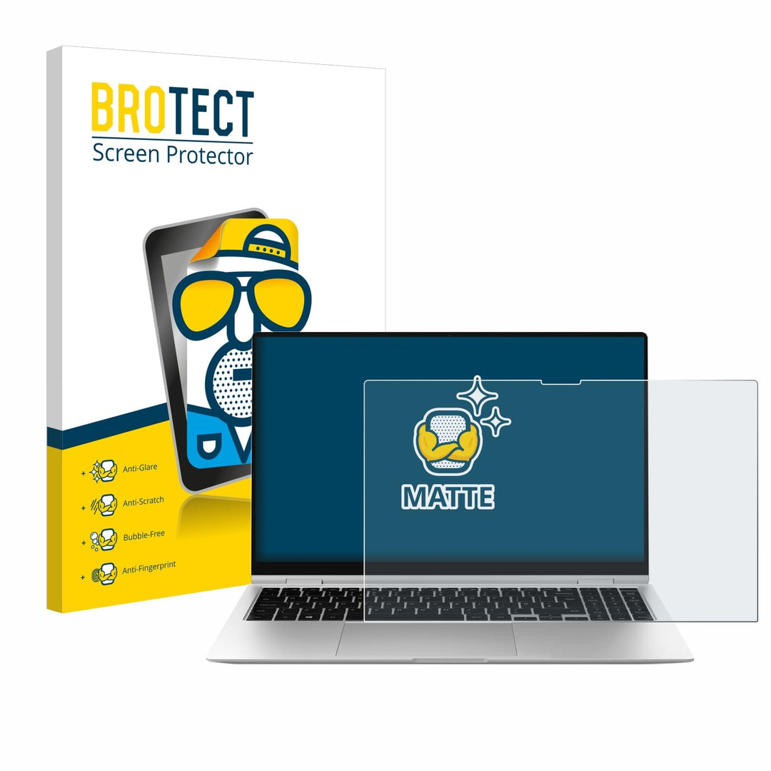 BROTECT Entspiegelungs-Schutzfolie für Samsung Galaxy Book2 Pro 360 15.6" Matte Displayschutz-Folie,