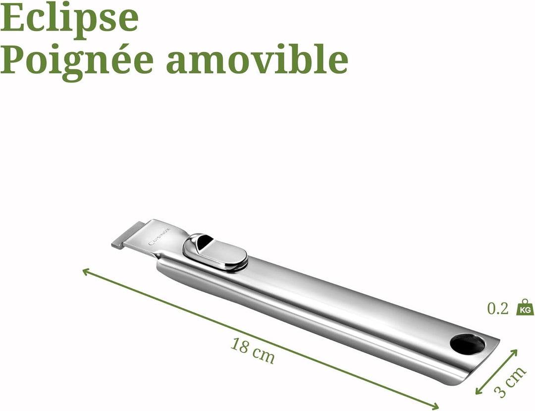 Cuisinox Eclipse – abnehmbarer Griff aus Edelstahl Griff aus Edelstahl one size Edelstahl, Griff aus