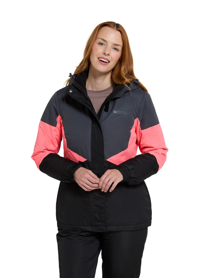 Mountain Warehouse Damenskijacke und -hosenset – Wattierte Isolierung, Schneefang, Reissverschlussta