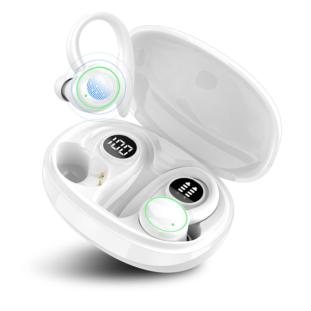 Bluetooth Kopfhörer Sport, Kopfhörer Kabellos Bluetooth 5.3 mit 4 Mic, In Ear Kopfhörer ENC Noise Ca