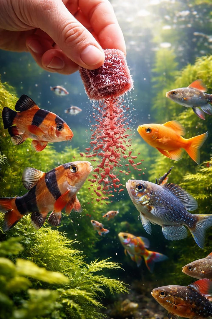 Frostfutter Rote Mückenlarven klein 10x 100g Blistert Fischfutter