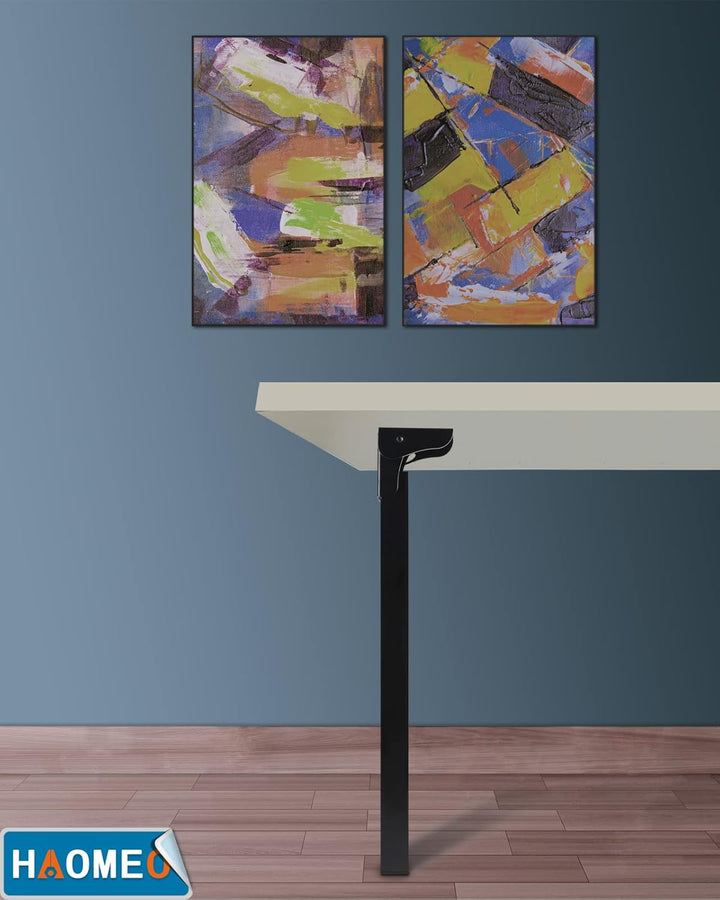 2 Stück Tischbeine Klappbar Kurz Eckig, Klappbare SofafüssE KlappbettfüssE, Höhe 14～50cm erhältlich