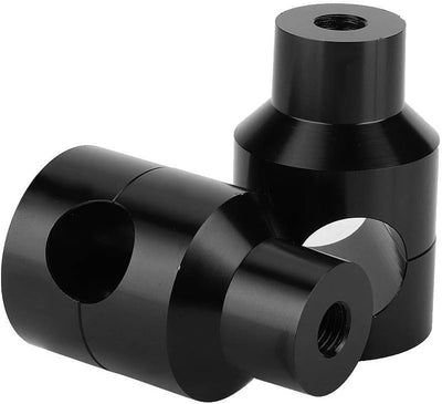 KSTE Paar 25mm Aufzug Lenker Riser Aluminiumlegierung for Motorrad-Modifikation (Schwarz)