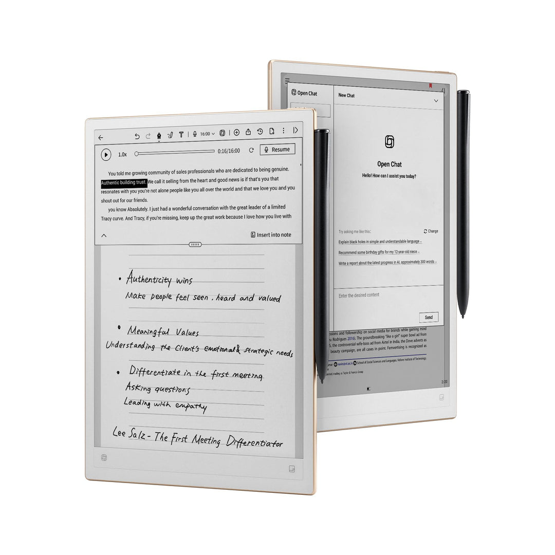 iFLYTEK AINOTE 2, 10.65 Zoll Grossbild-Papiertablett, 4,2 mm ultradünnes Notiztablett mit Eingabesti