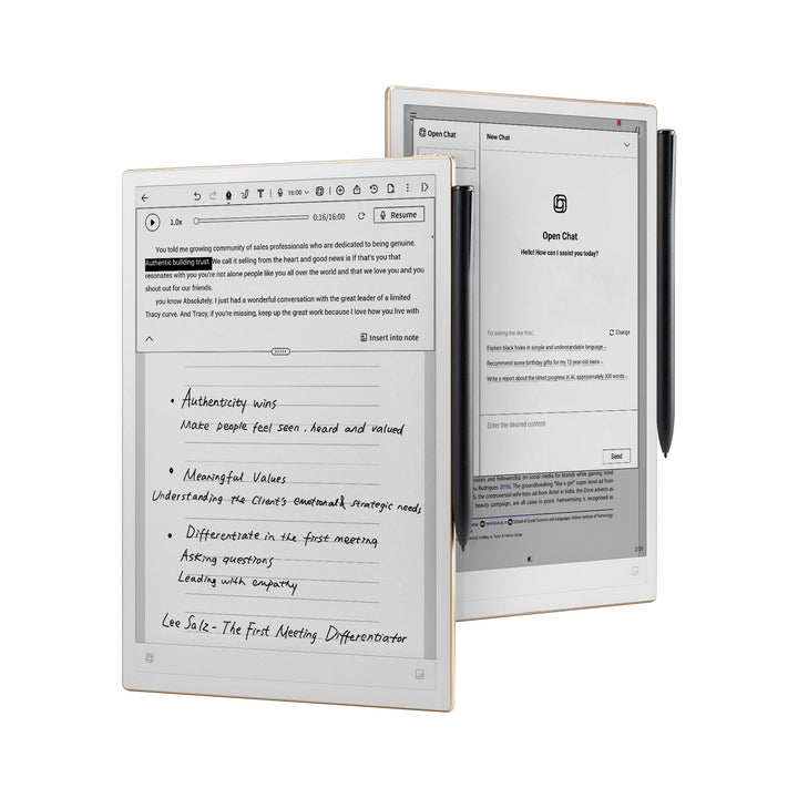 iFLYTEK AINOTE 2, 10.65 Zoll Grossbild-Papiertablett, 4,2 mm ultradünnes Notiztablett mit Eingabesti