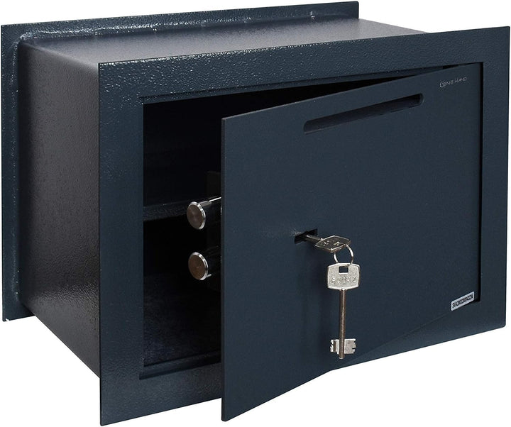 Genie Hand – Mechanische Wandtresorbox Klein mit Einwurfschlitz – Doppelbartschloss Moyen, Moyen