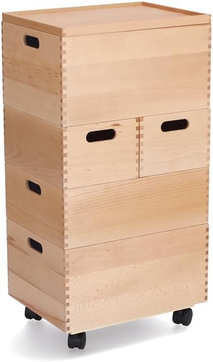Zeller 13328 Rollbrett f. Allzweckkiste, Kiefer/Kunststoff