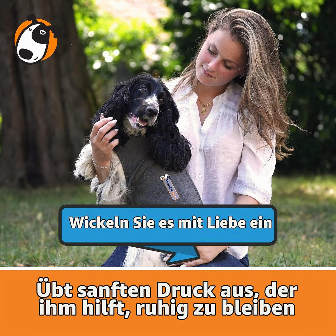 Thundershirt Beruhigungsweste, Hundemantel für ängstliche Hunde, Grösse XS, grau, 99001
