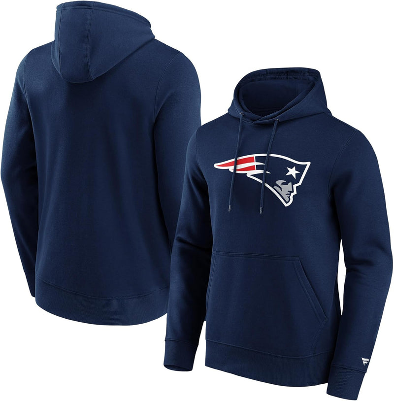 Fanatics New England Patriots Mid Essentials Crest Kapuzenpullover Herren dunkelblau / rot S, dunkel