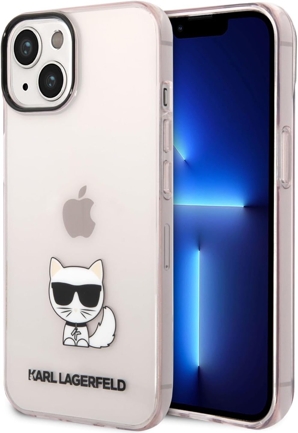 KARL LAGERFELD KLHCP14MCTTRI hülle für iPhone 14 Plus 6,7" hardcase rosa/pink Transparent Choupette