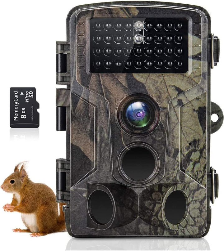 Wildkamera, 4K 50MP Wildtierkamera mit Bewegungsmelder Nachtsicht, IP65 Wasserdicht, Weitwinkel 120