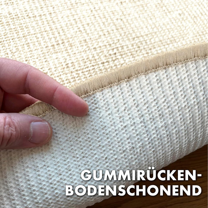 casa pura Katzen Kratzmatte rund 120cm Ø aus Natur Sisal Kratzteppich Kratzmöglichkeiten für Katzen