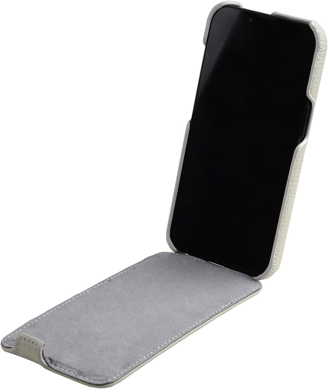 Mobiskin Hülle passend für Apple iPhone 14 (6,1 Zoll), Handyhülle mit beschichtetem Leder, Case, Sch