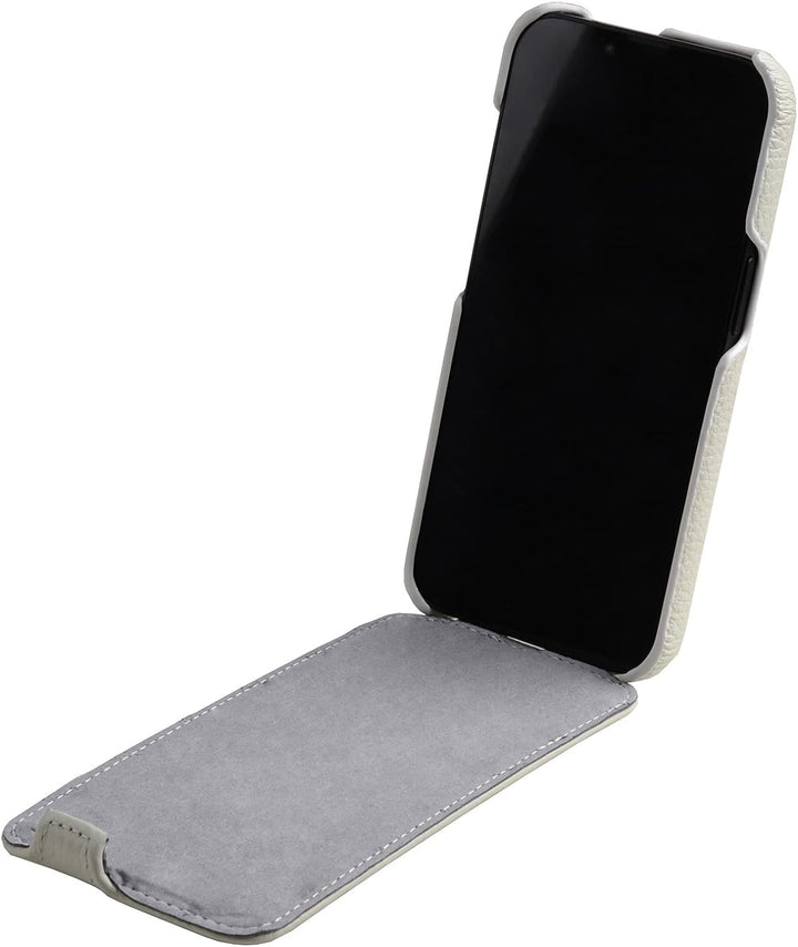 Mobiskin Hülle passend für Apple iPhone 14 (6,1 Zoll), Handyhülle mit beschichtetem Leder, Case, Sch