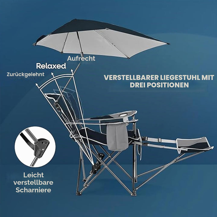 Sport-Brella Tragbarer Strandstuhl mit Kühlfach - Leichter Klappstuhl für Camping, 76 cm, 1 Stück, I