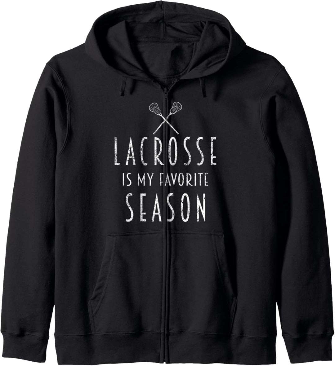 Lacrosse ist meine Lieblingssaison Funny Sports Lax Quote Kapuzenjacke
