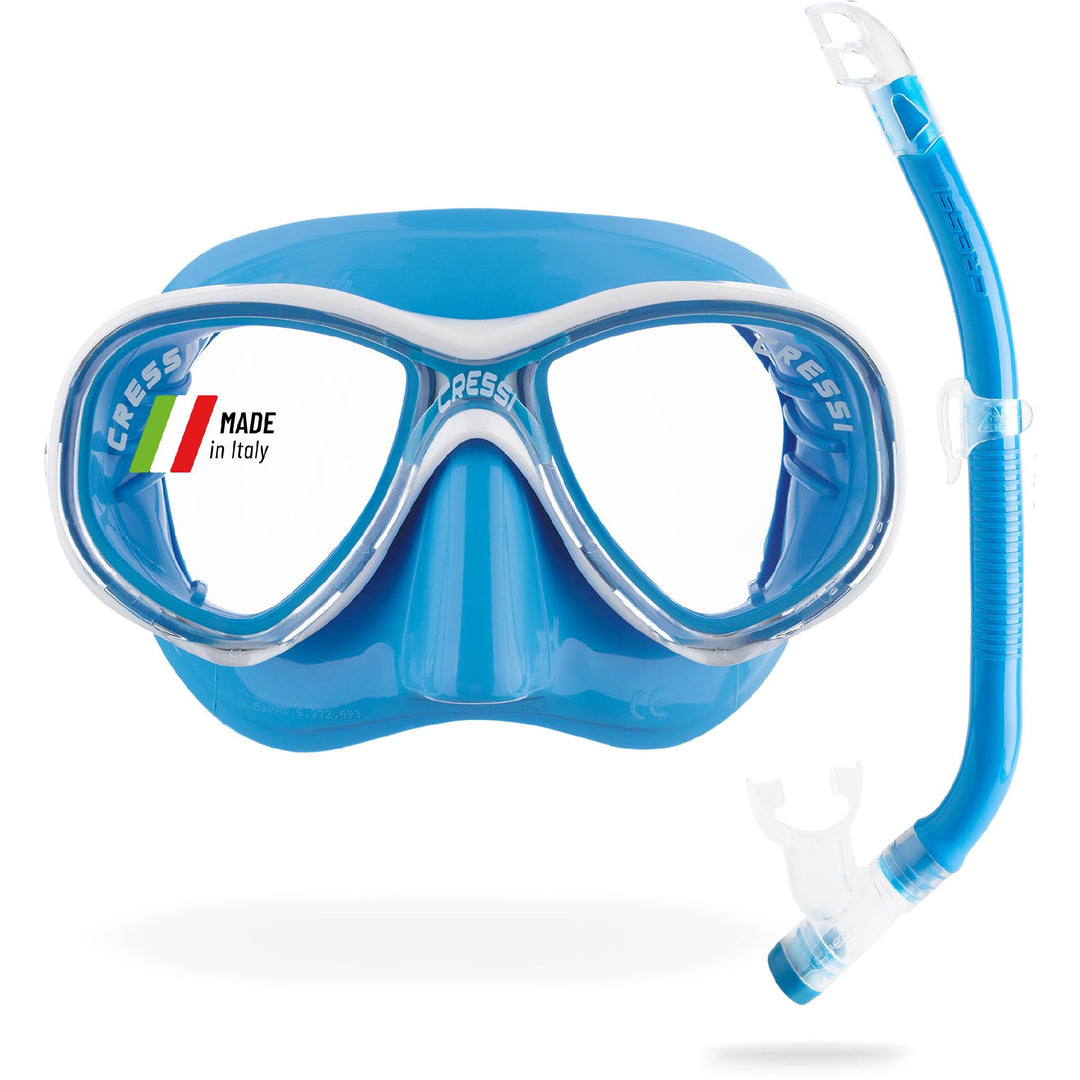 Cressi Marea Jr - Maske oder Maske Marea Jr + Schnorchel Top zum Tauchen und Schnorcheln, Einheitsgr