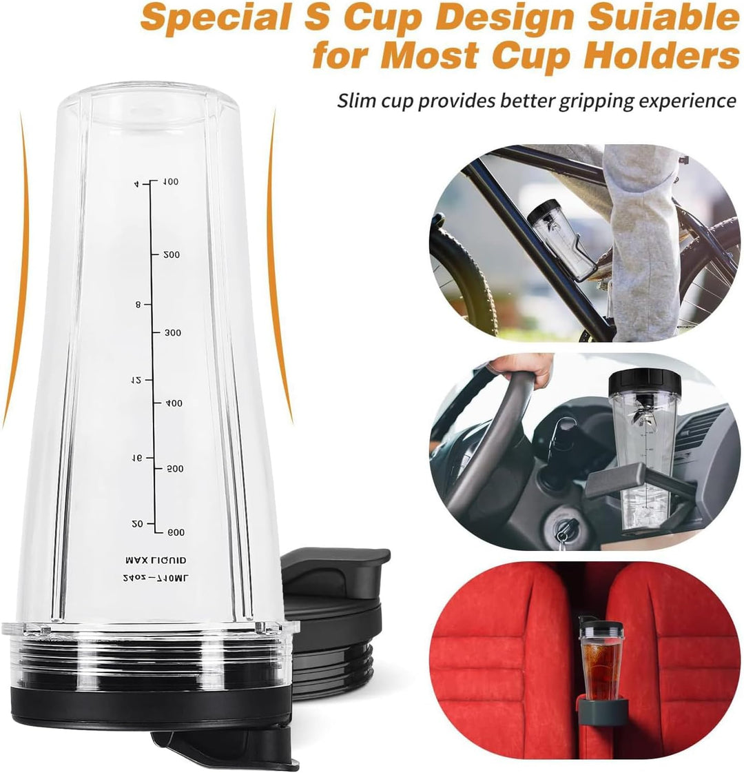 2 Pack Replacement Cups with Sleeves for Ninja Blender – Compatible with Ninja Food Processor & Mixe
