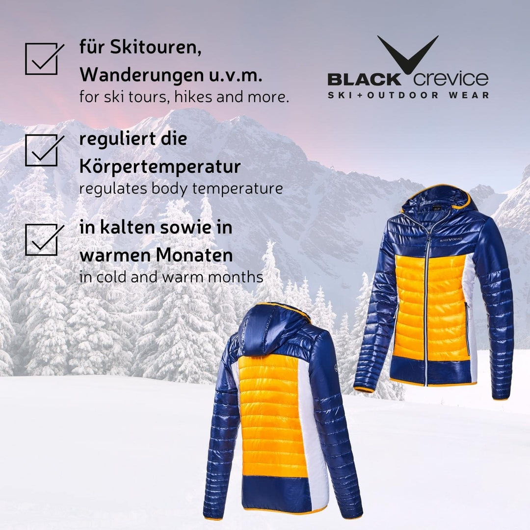 Black Crevice Damen Isolationsjacke I Atmungsaktive Damen Outdoor-Jacke I Hochwertige Damen-Funktion