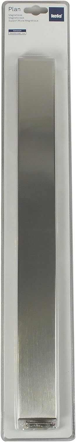 Kela 15716 Magnetleiste, 45 cm Länge, Edelstahl matt, Plan Magnetleiste, 45cm, Magnetleiste, 45cm