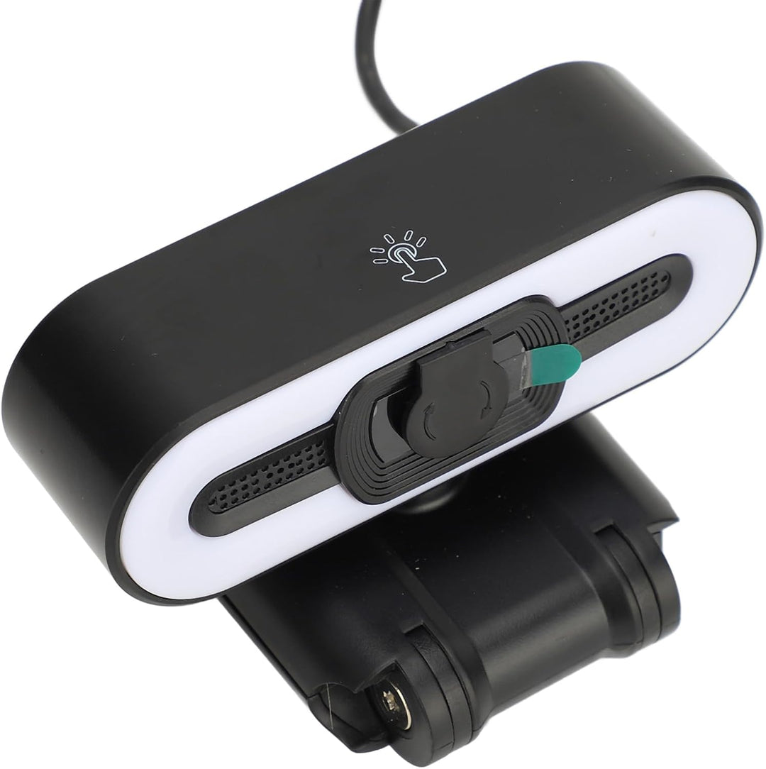 4K-Webcam, Integriertes Mikrofon, Superhelles Fülllicht, Auto Beauty USB-PC-Kamera für Laptop-Comput