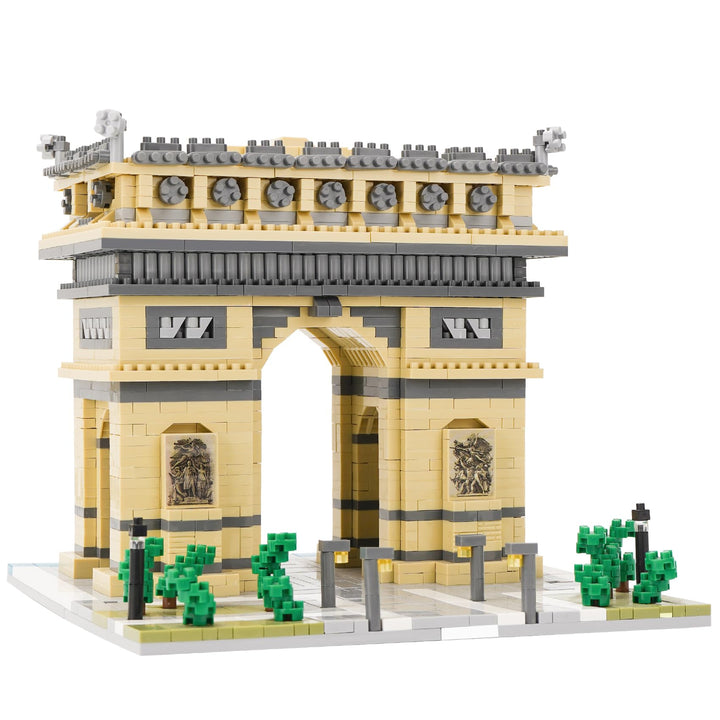 LULUFUN Baustein-Set, Arc De Triomphe Architecture Model Blocks Kit, Sammelmodell-Sets zum Bauen, Sp