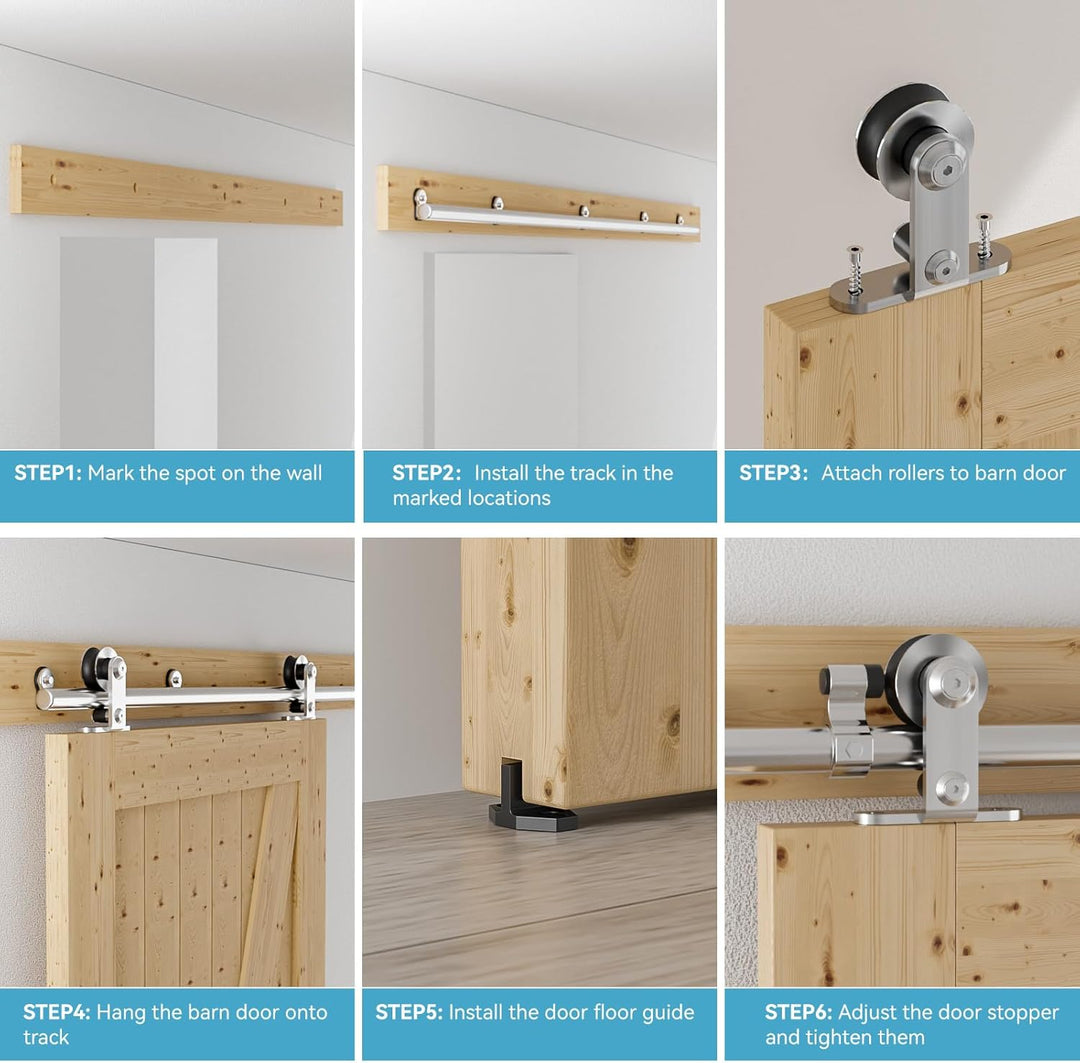 Schiebetürbeschlag Edelstahl Doppeltür 244cm Schiebetüren Schiebetürsystem Komplettset Laufschiene R