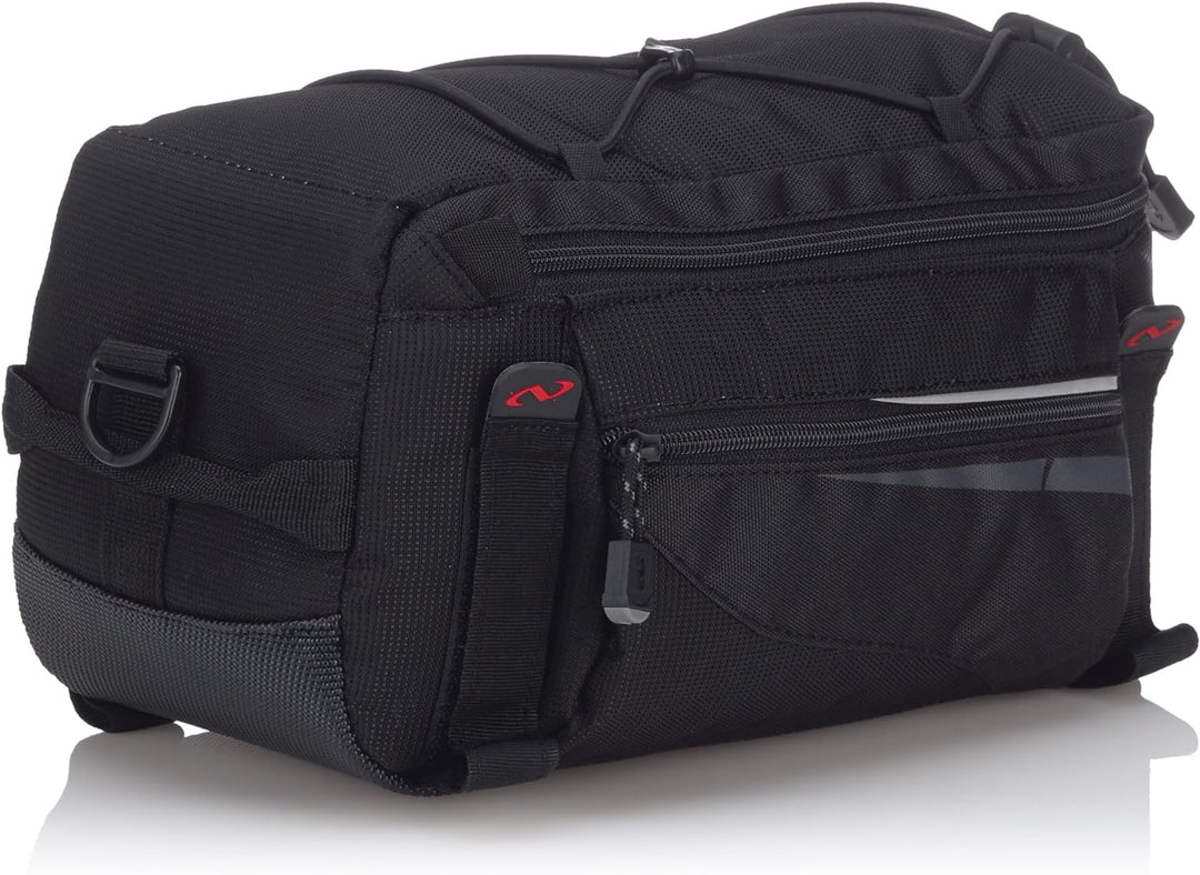 Norco Idaho - Gepäckträgertasche mit Regenhülle Schwarz, Schwarz