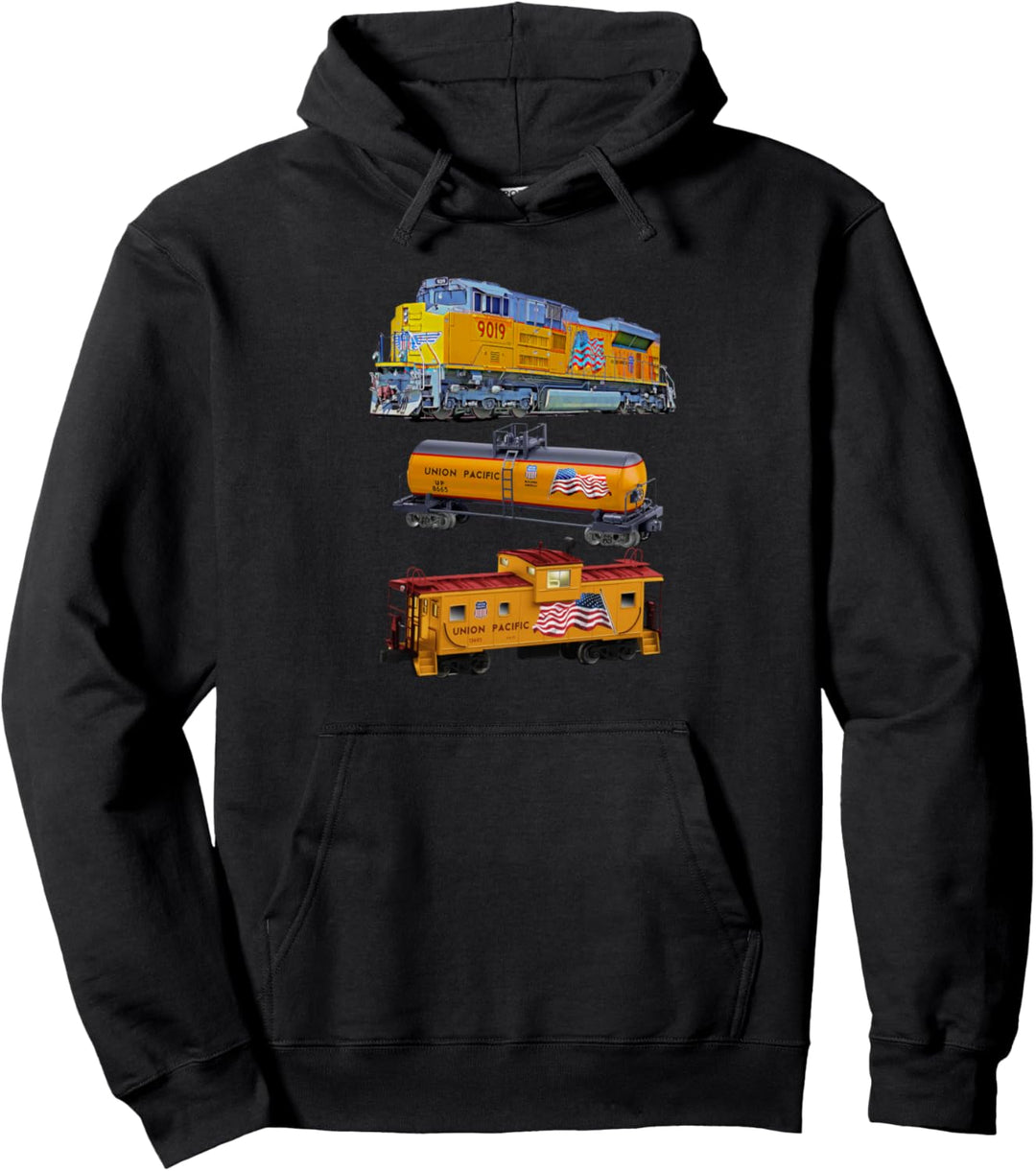 Güterzug Motor Tanker Caboose Pullover Hoodie
