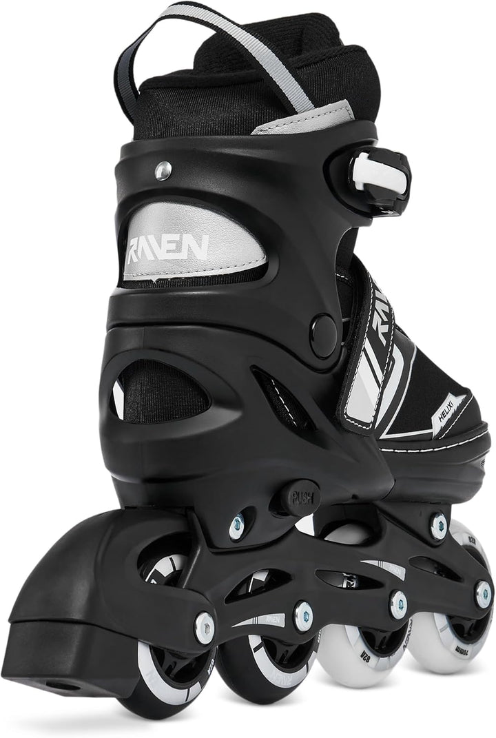 RAVEN Verstellbare 3in1 Inlineskates-Rollschuhe-Triskates Helixi Black/Mint 38-42 (24,5cm-26,5cm) He