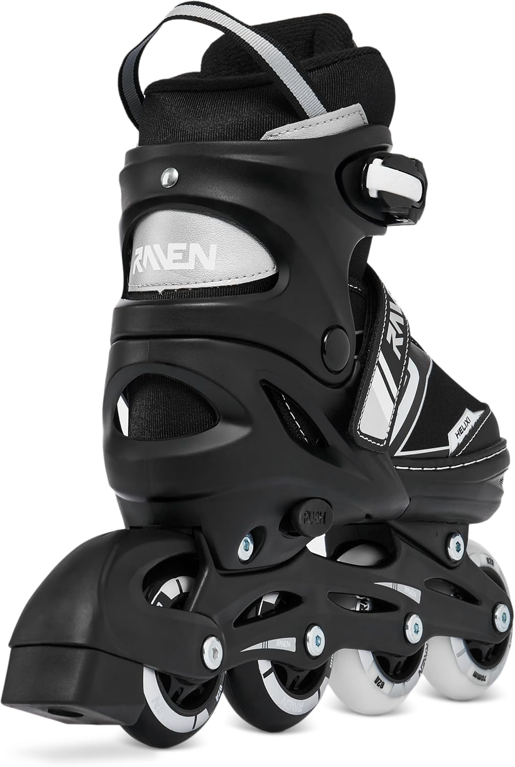 RAVEN Verstellbare 3in1 Inlineskates-Rollschuhe-Triskates Helixi Black/Mint 34-37 (21cm-23,5cm) Heli