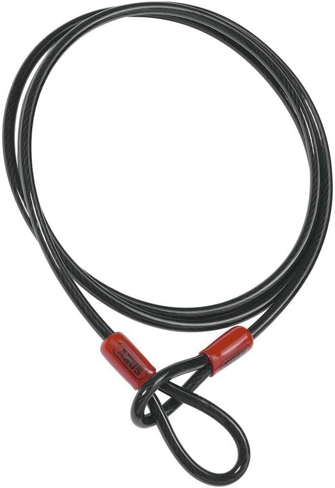 ABUS Schlaufenkabel Cobra 10 - Stahlseil mit Kunststoff ummantelt - Sicherung für Fahrrad- und Motor