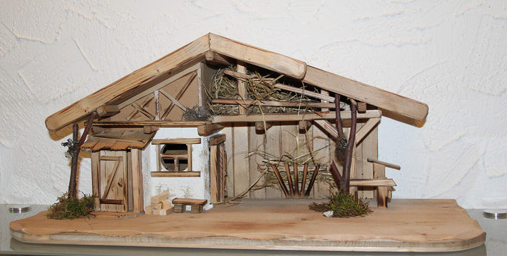 Holz und Gartentrends Weihnachtskrippe Krippe Krippenstall Weihnachten Weihnachtskrippen Tischkrippe