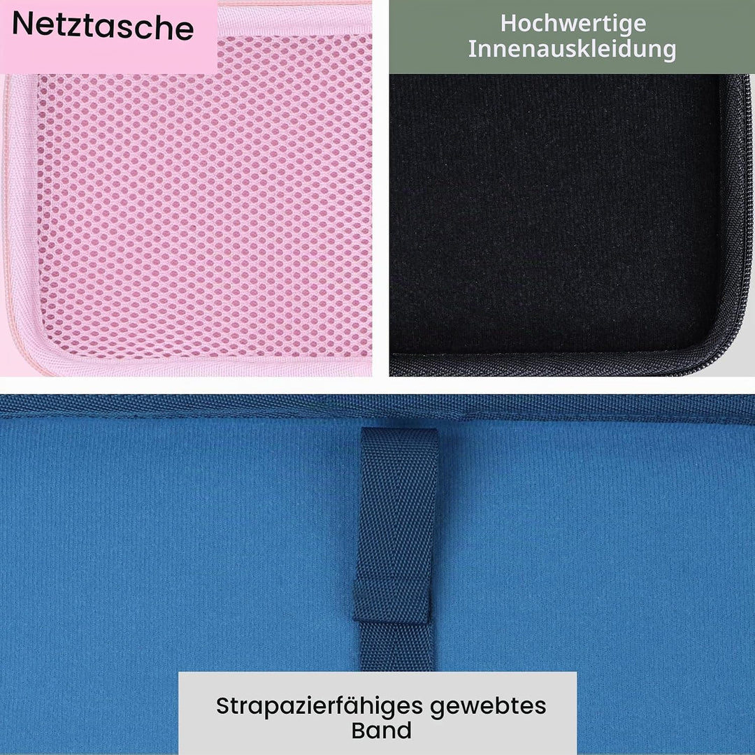 Hart Reise Schutz Hülle Etui Tasche für Logitech Pebble Keys 2 K380s K380 Multi-Device Tastatur (Ros